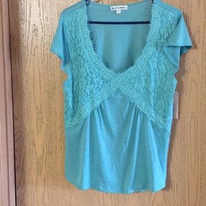 NWT Wallflower Burnt Mint Dressy Top